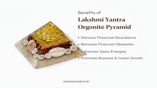 Crystal Heaven Laxmi Pyramid with Original Certified Gomati Chakra