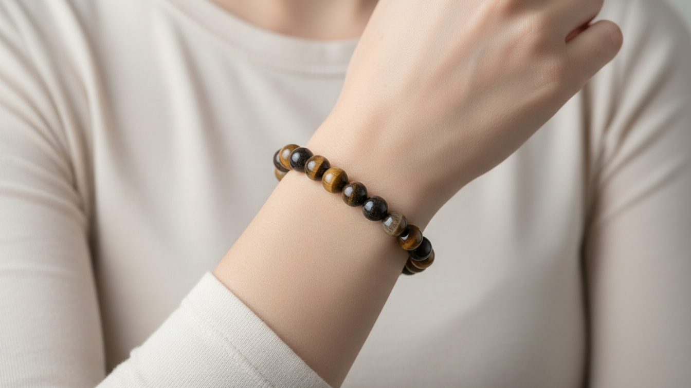 Tiger Eye Protection Bracelet for Strength, Confidence & Safety