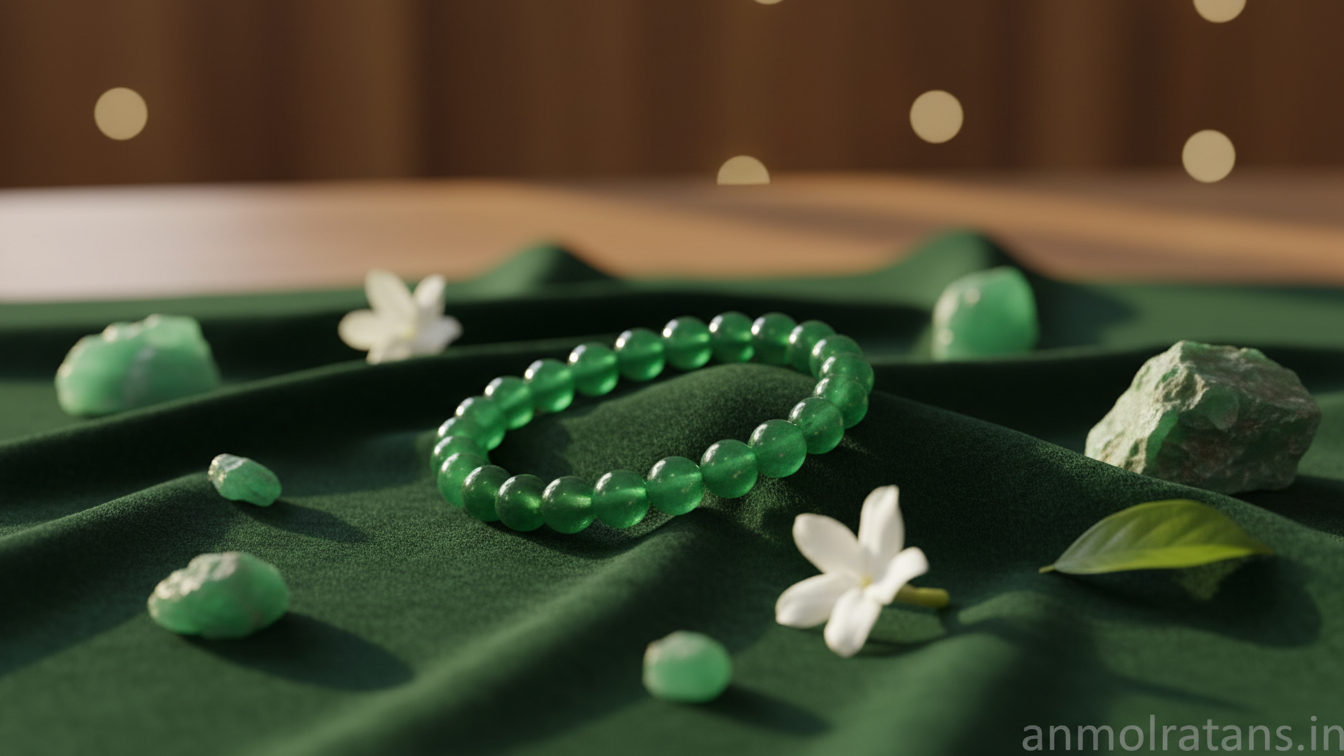 Green Aventurine Bracelet for Luck, Growth & Positive Energy