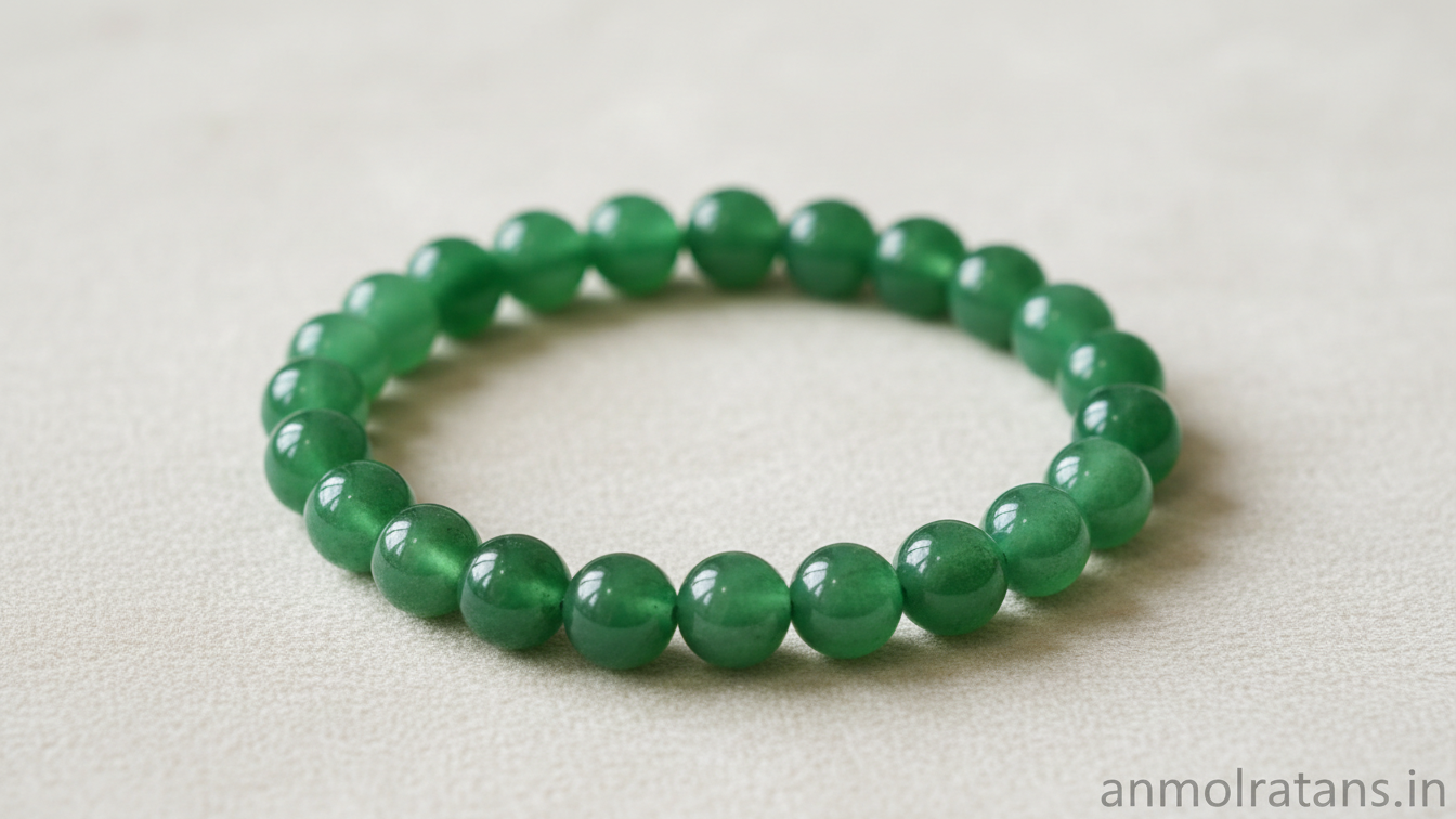 Green Aventurine Bracelet for Luck, Growth & Positive Energy