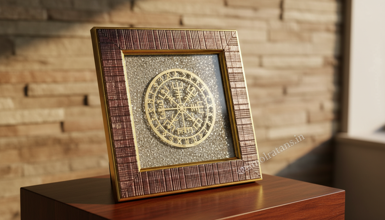 Money Magnet Pyrite Dust Frame for Wealth and Abundance