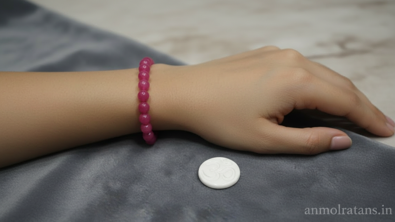 Pink Jade Bracelet for Love, Emotional Healing & Inner Peace