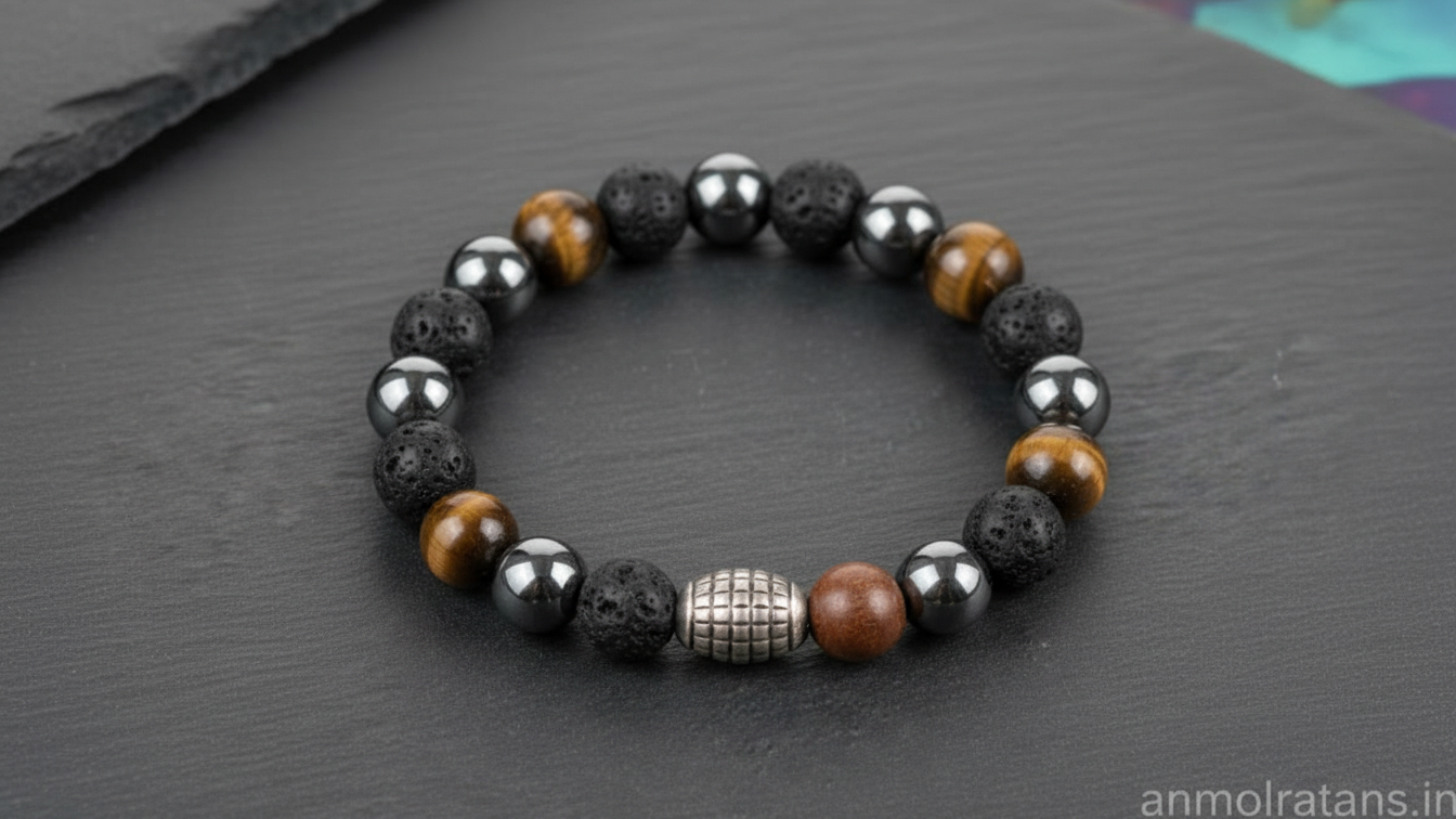 Men’s Healing Bracelet for Protection, Strength & Positive Energy