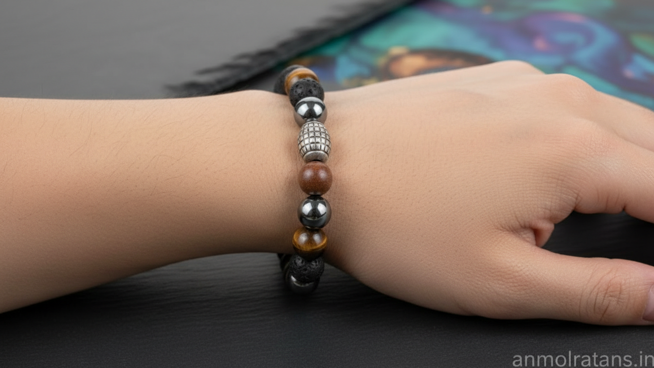 Men’s Healing Bracelet for Protection, Strength & Positive Energy