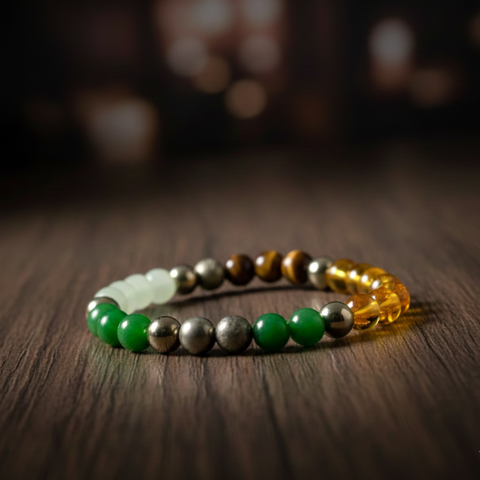 Natural Pyrite Money Attraction Bracelet