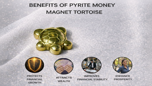 Natural Pyrite Turtle for Money Attraction & Financial Stability